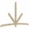 Ekena Millwork Alberta Rough Sawn Timber Gable Bracket, Douglas Fir, 108"W x 63"H x 2"D x 4"F, 14/12 Pitch GBW108X63X0204ALB00RDF - alternate 5